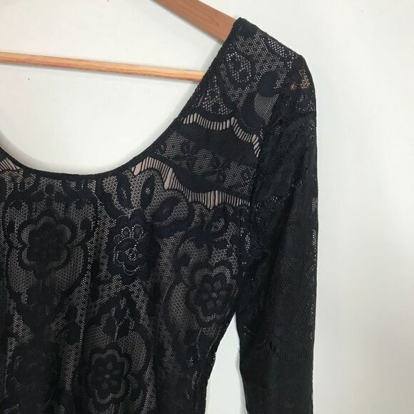 H & M Sz S Black Lace Dress - Picture 1 of 6